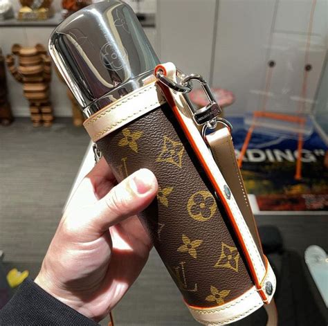 louis vuitton hip flask|Louis Vuitton bottle holder.